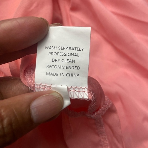 Women’s Halter Midi Dress Sz L Peach Tiered Rayon Blend Sheer  Beach Sundress - Picture 7 of 8